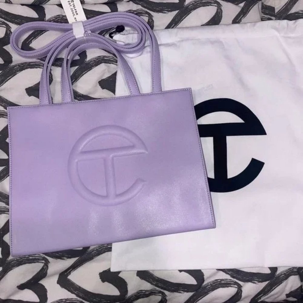 COPY - Telfar Medium Shopping Bag Lavender Vegan Leather Tote